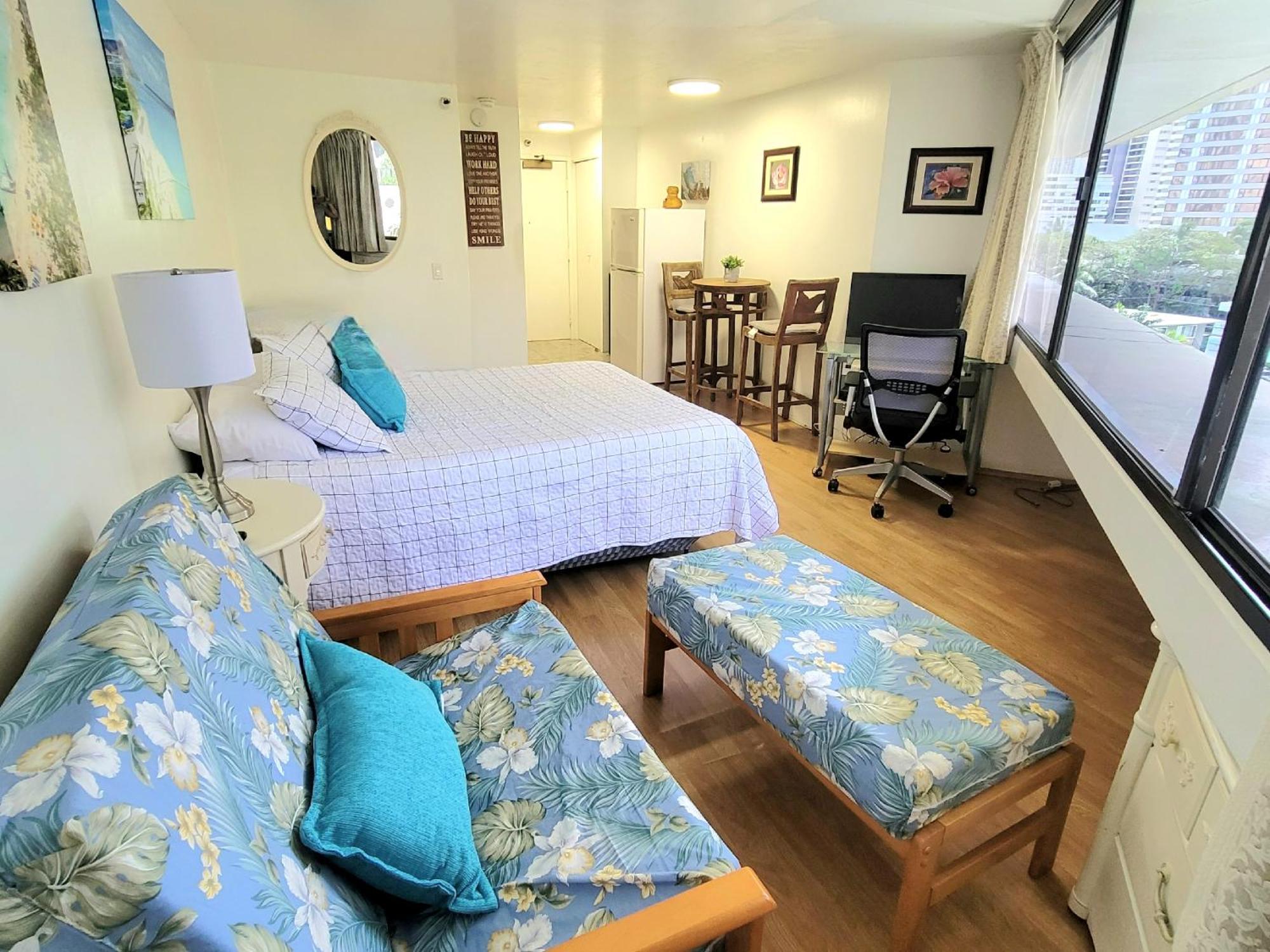 Waikiki Studio Steps To Beach-Mall Free Parking-Wifi Honolulu Quarto foto