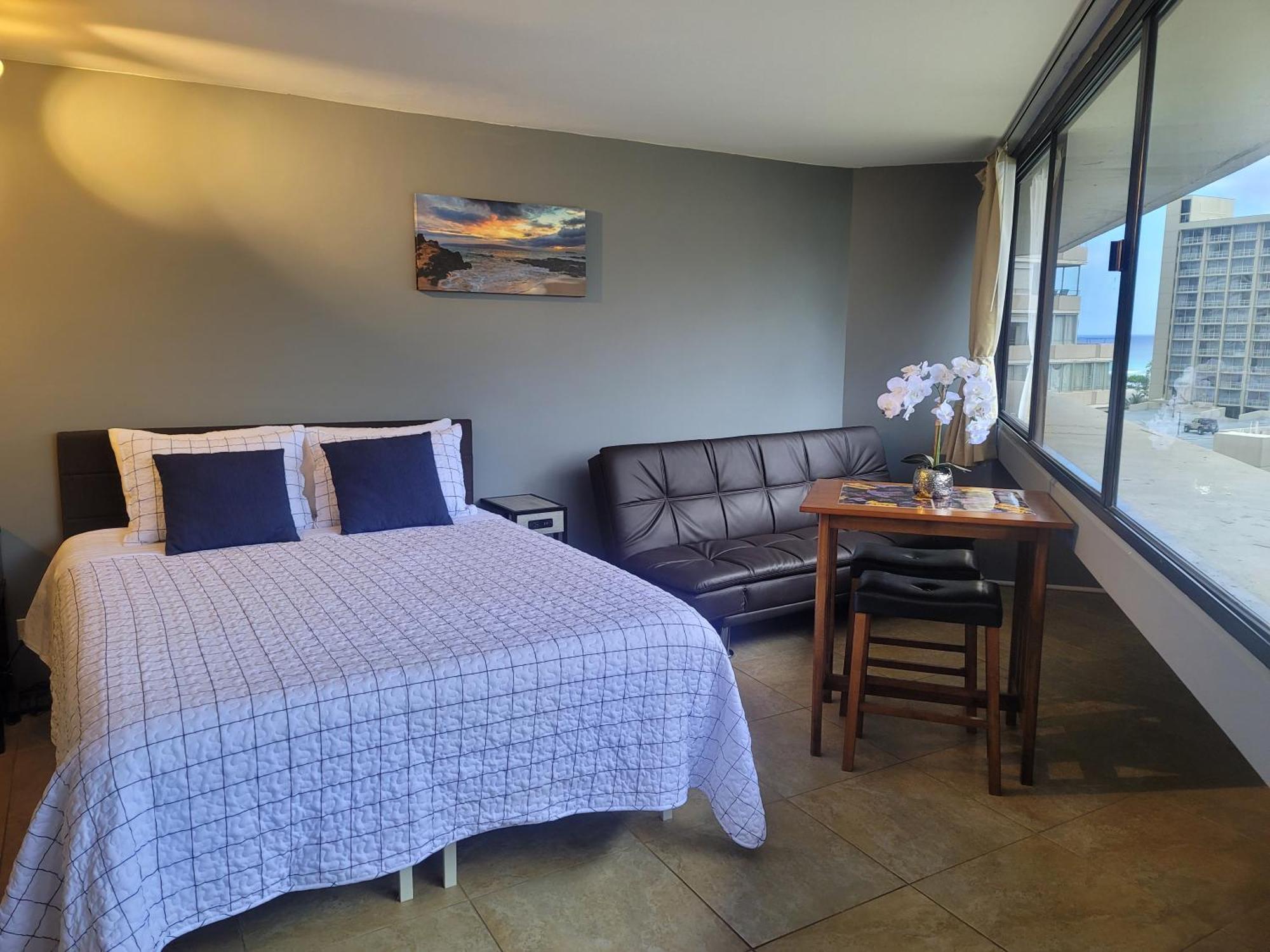 Waikiki Studio Steps To Beach-Mall Free Parking-Wifi Honolulu Quarto foto