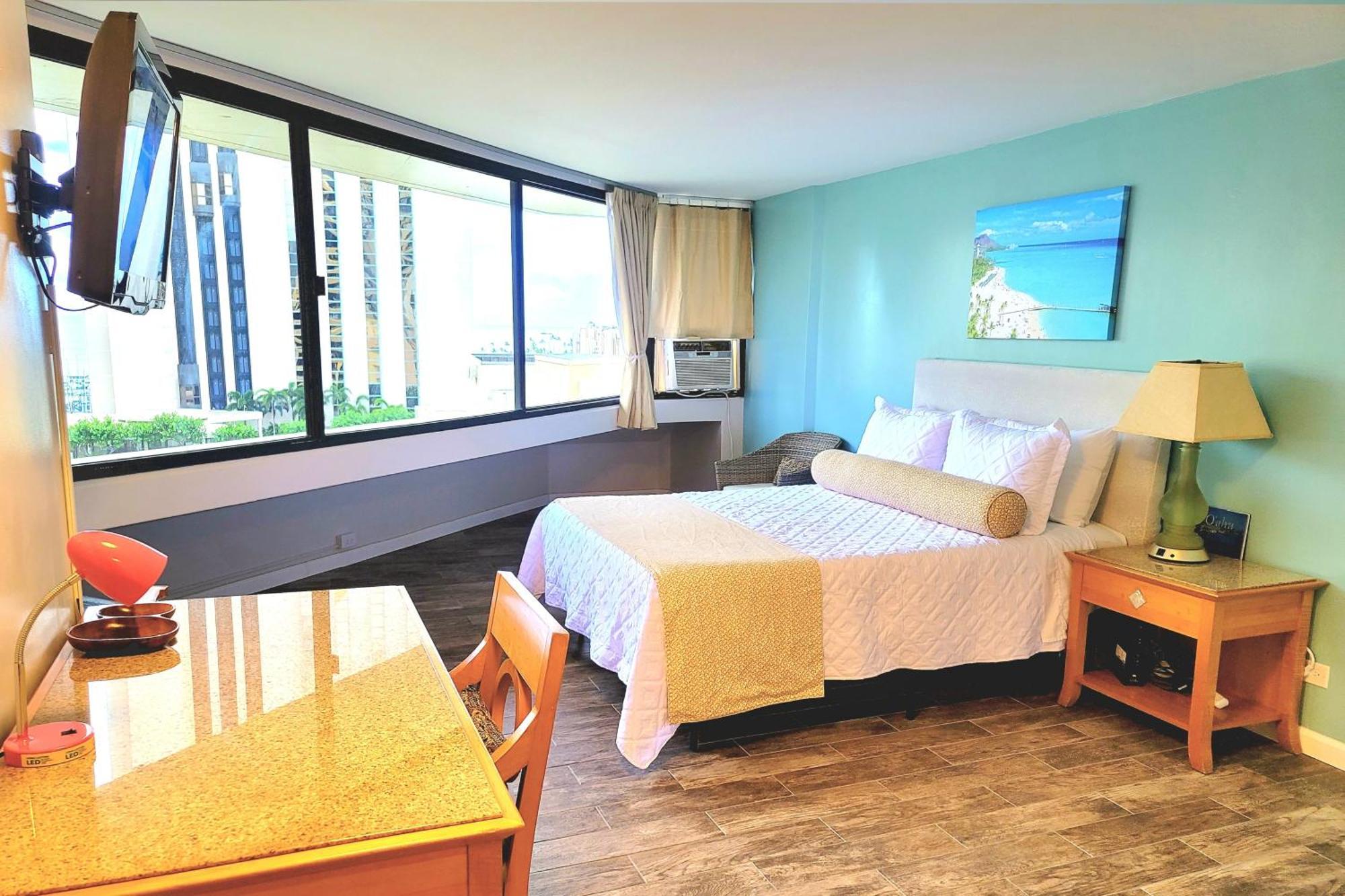 Waikiki Studio Steps To Beach-Mall Free Parking-Wifi Honolulu Quarto foto